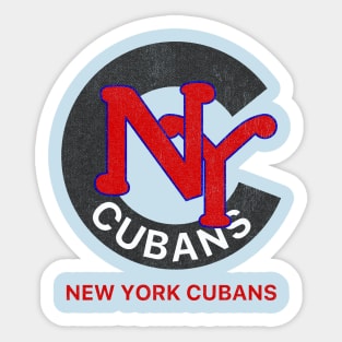 Defunct New York Cubans Negro League Baseball 1939 Sticker